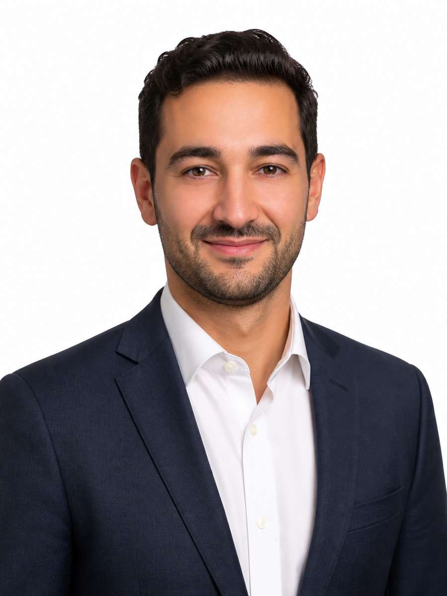 Crisp White Background Executive photo