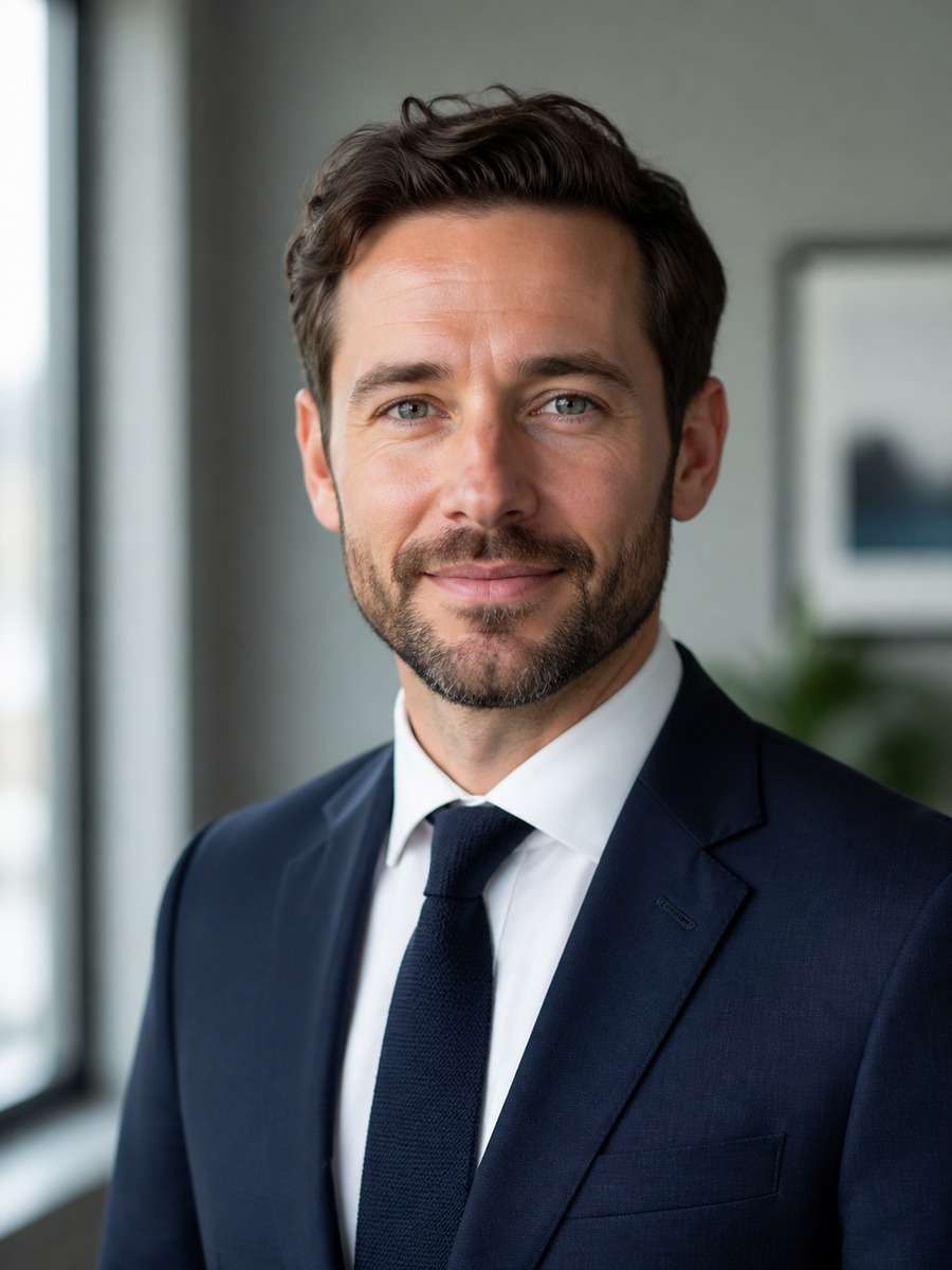 Soft Natural Light Executive Portrait photo