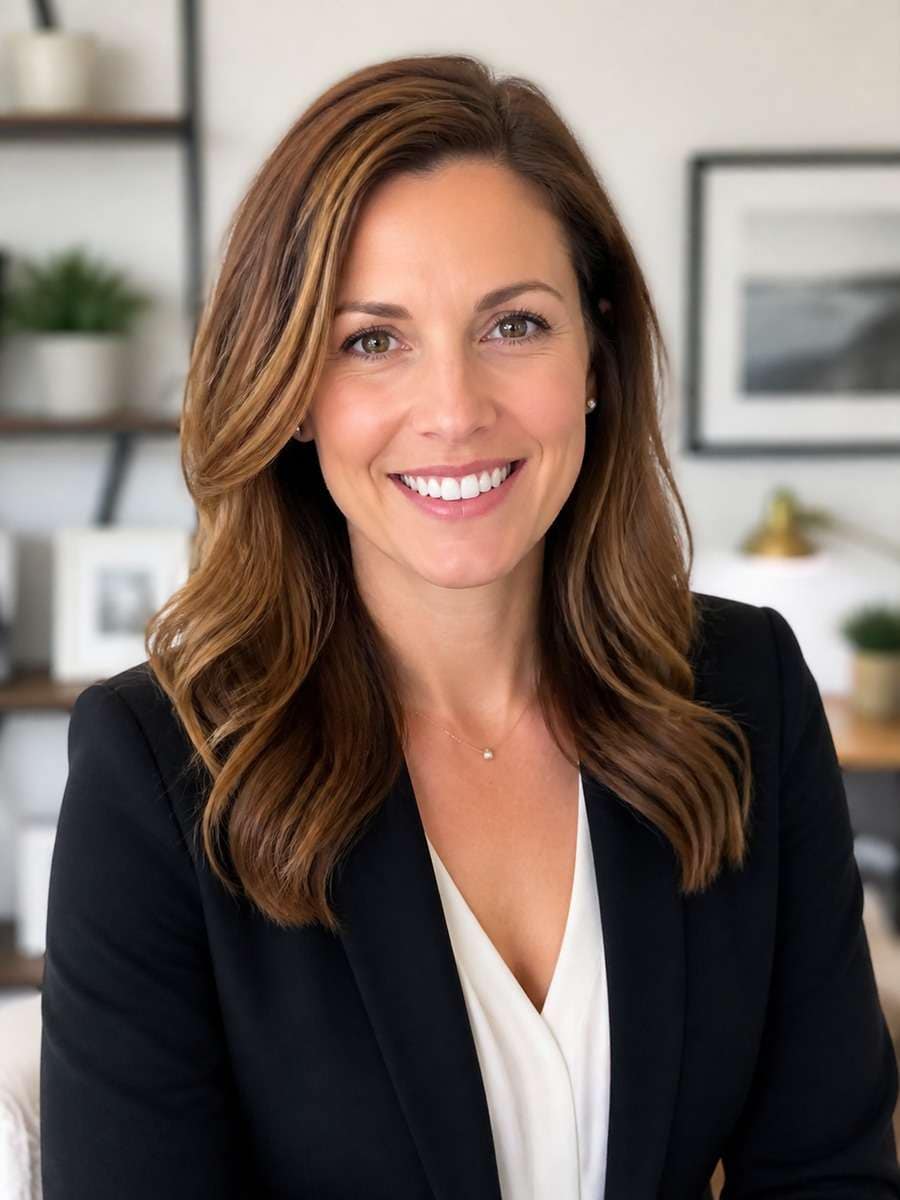 Clean Remote-First Executive Portrait photo