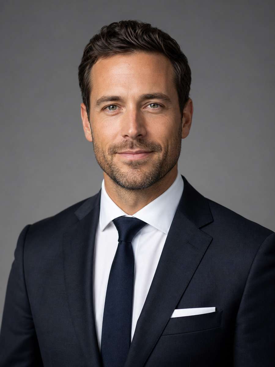 Confident Male Executive Headshot photo