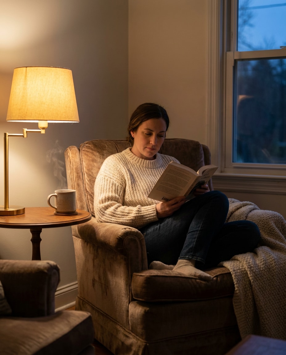 reading nook armchair photo