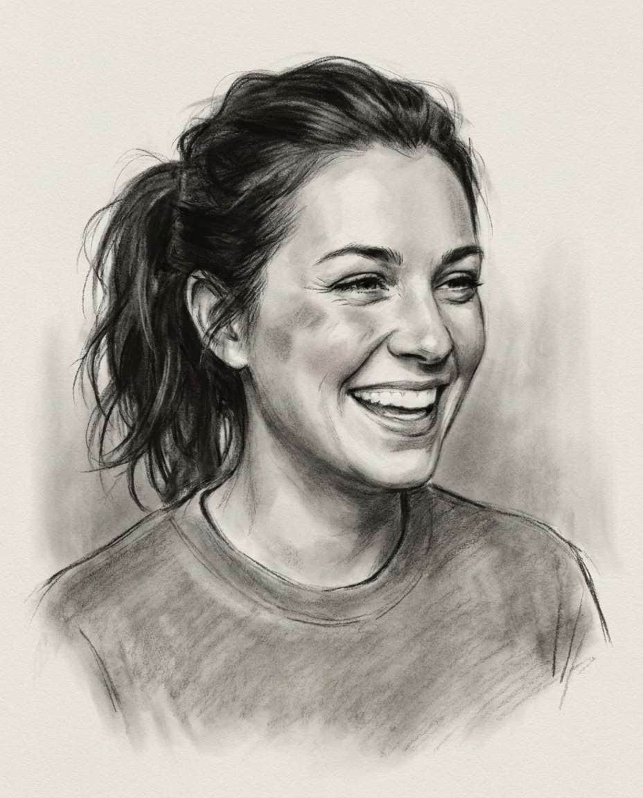 gentle laugh capture photo