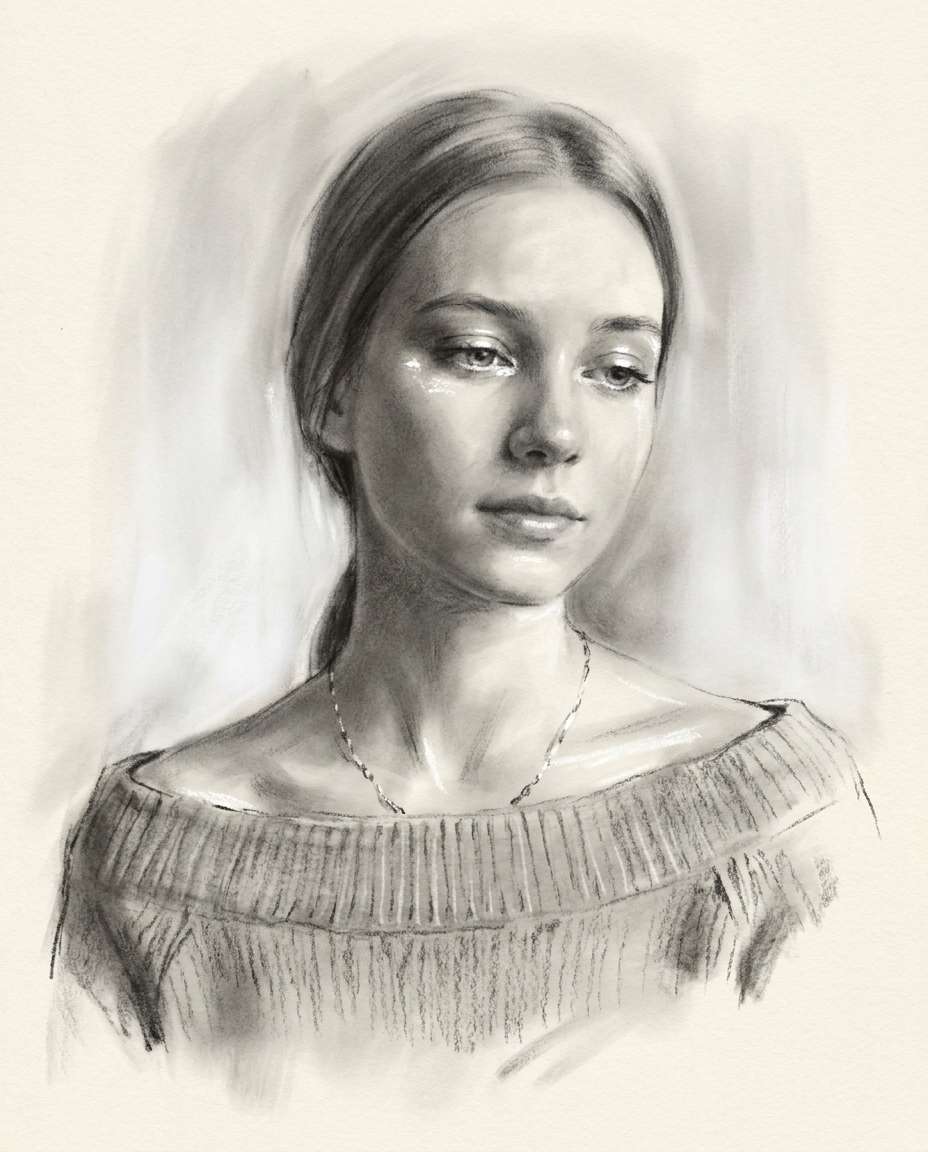 soft feminine shadows photo