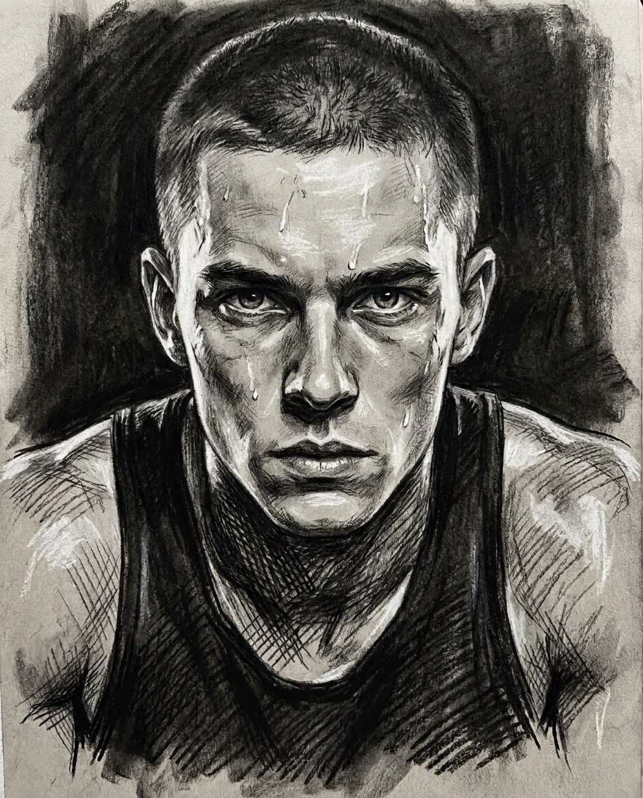 athlete grit closeup photo