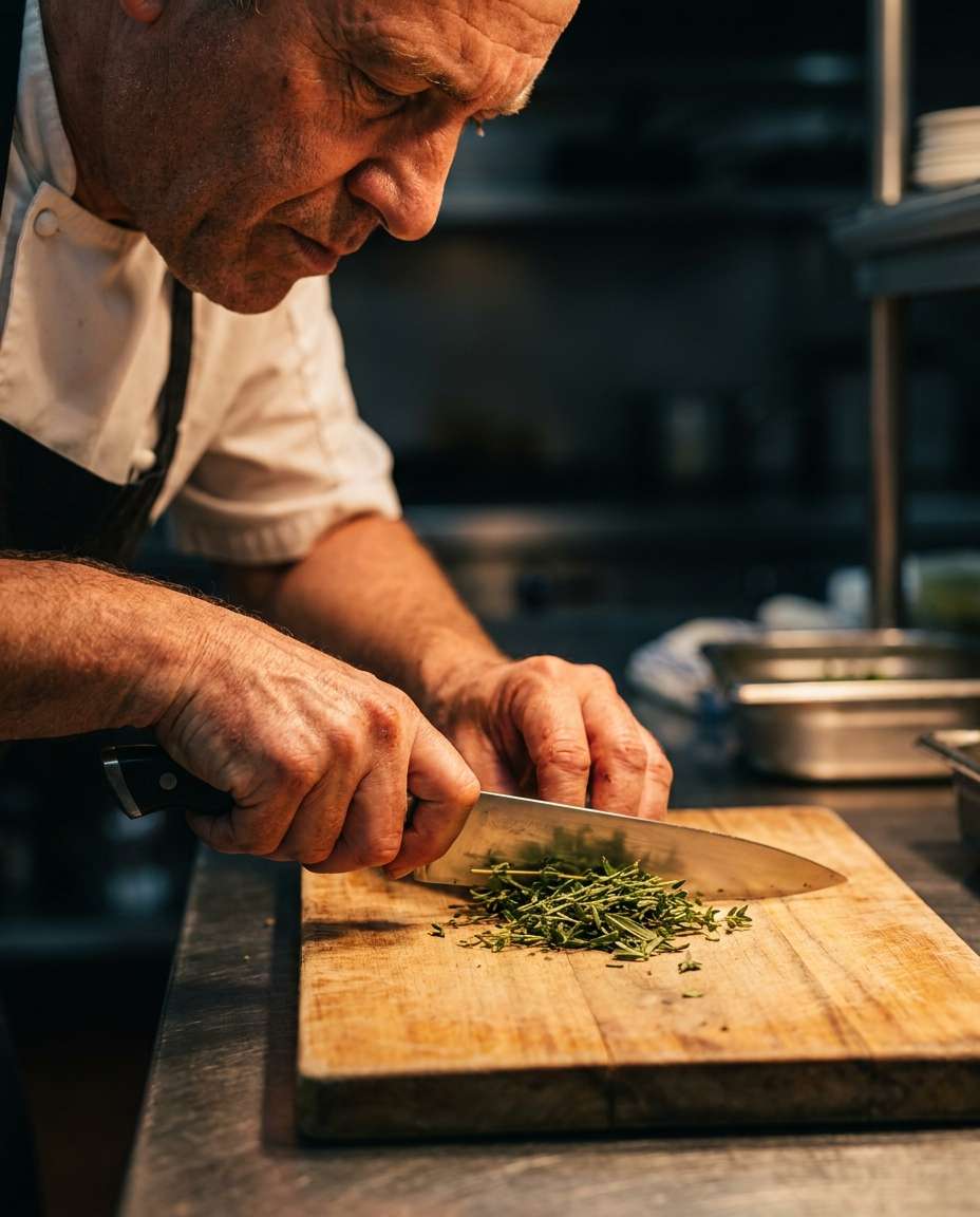 knife skills closeup photo