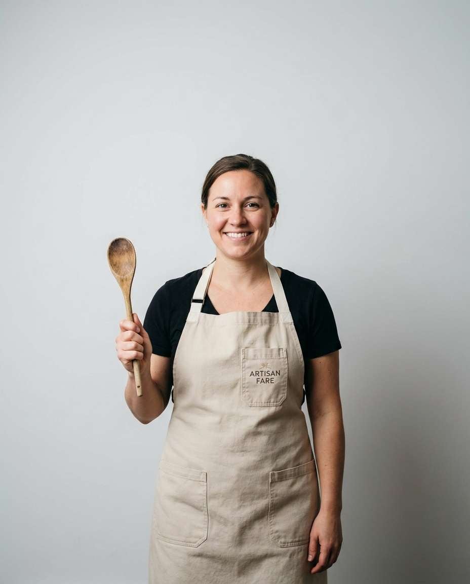 minimal apron branding photo