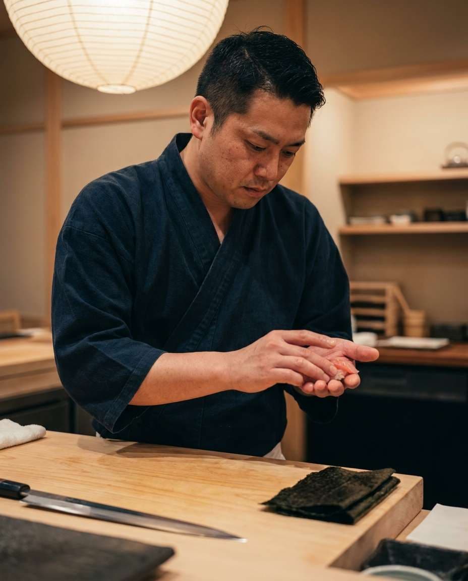 sushi counter precision photo