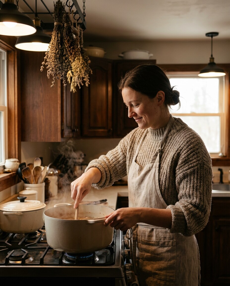 cozy home cooking photo
