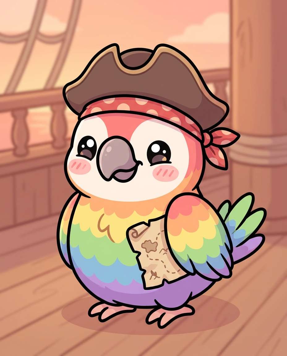 pirate parrot matey photo