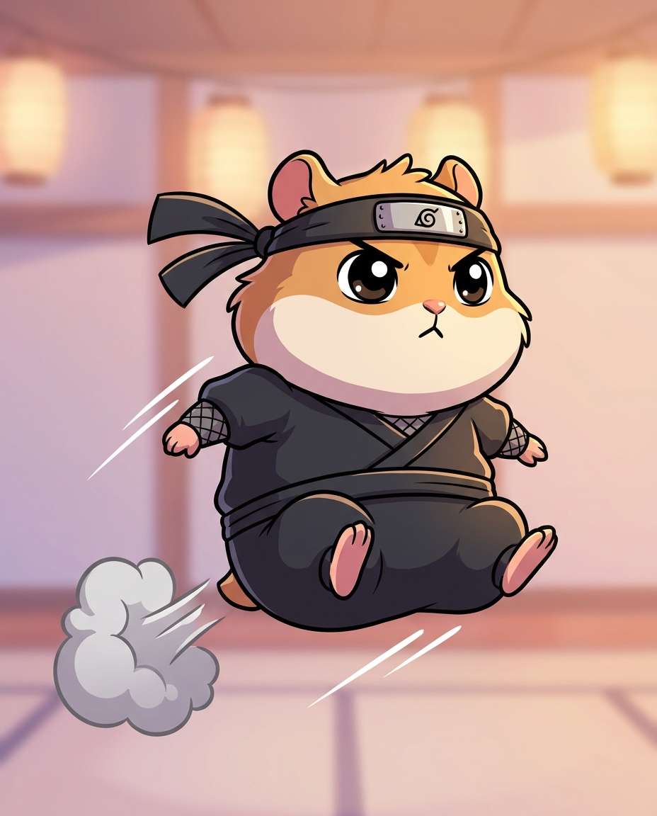 ninja hamster dash photo