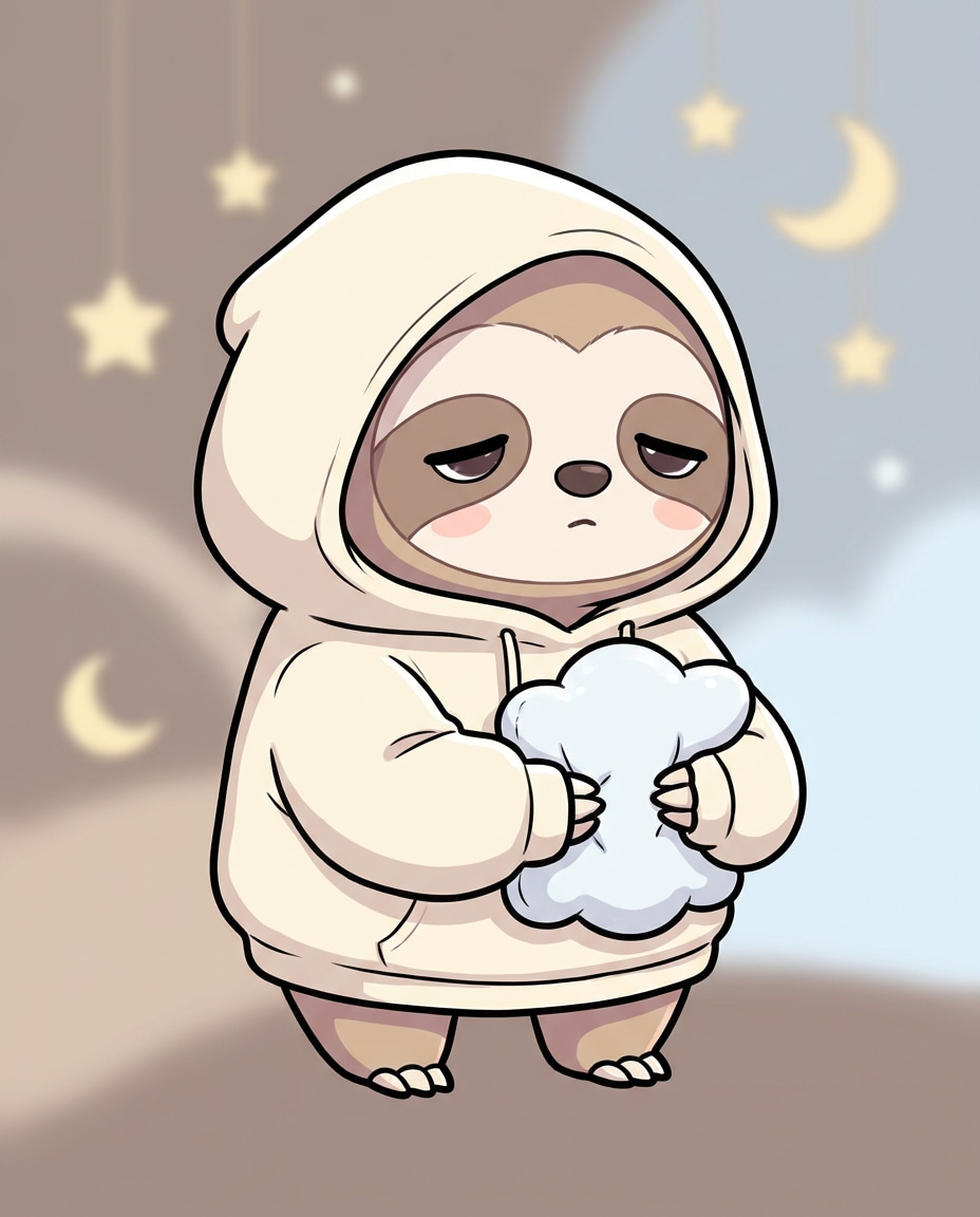 sleepy sloth hoodie photo