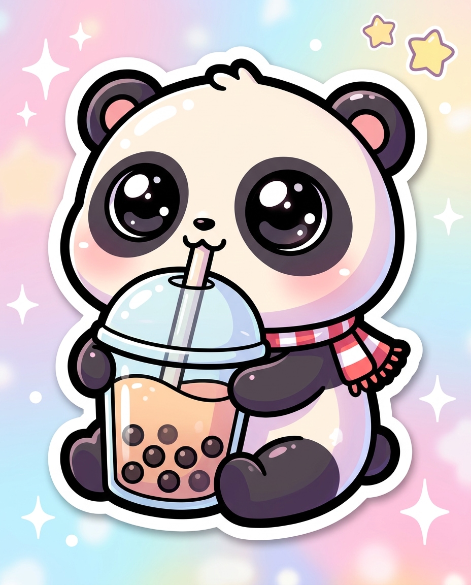 bubble tea panda photo