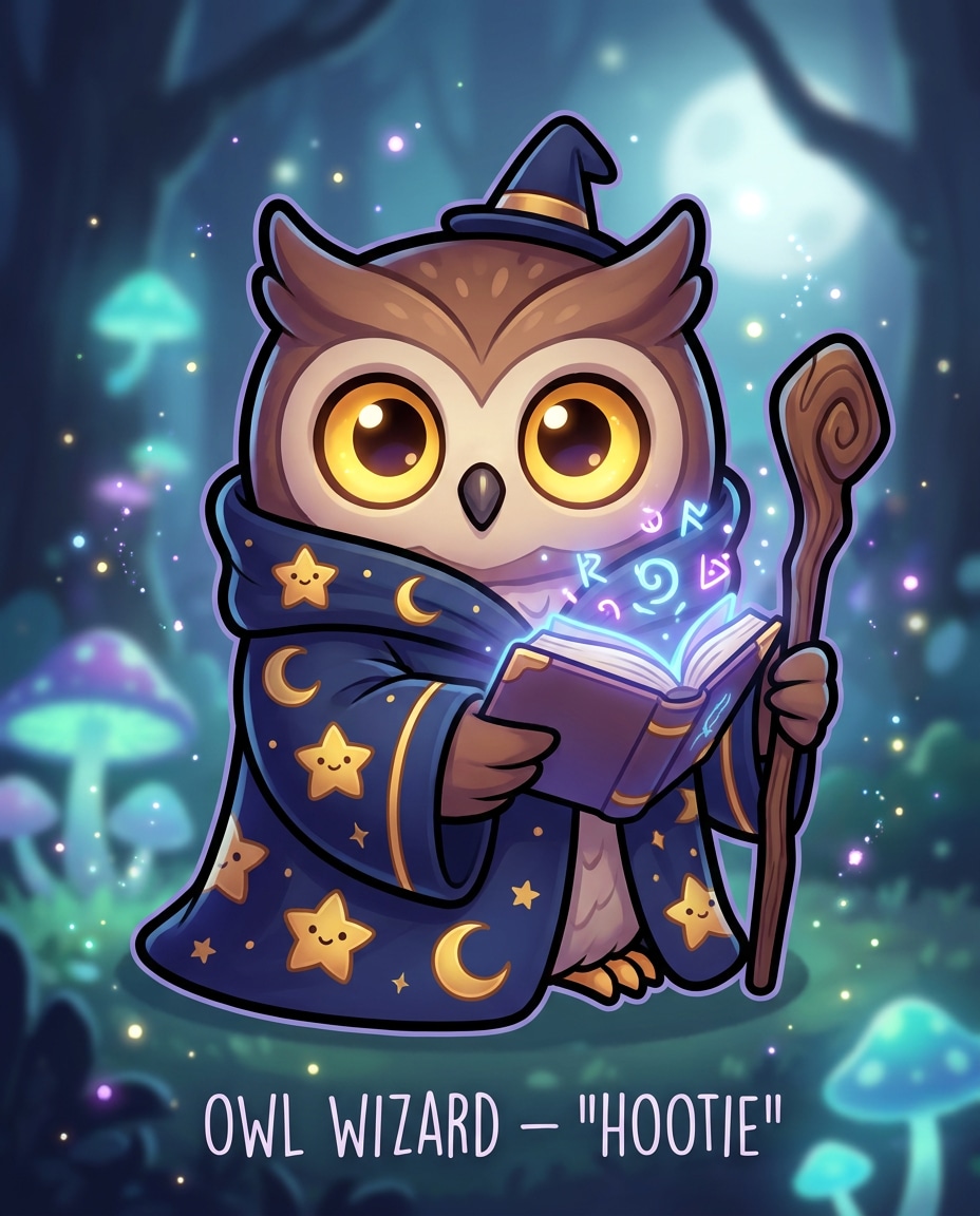 wizard owl spell photo