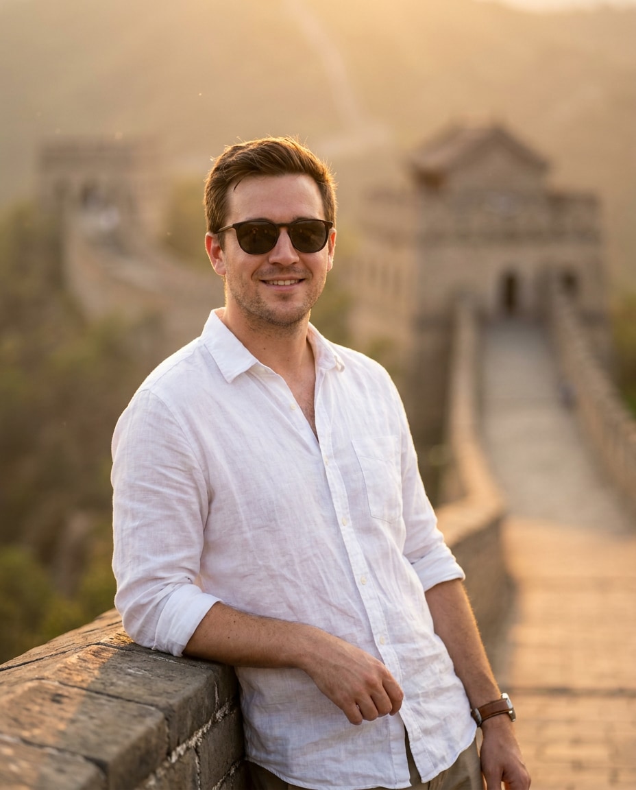 golden hour portrait photo