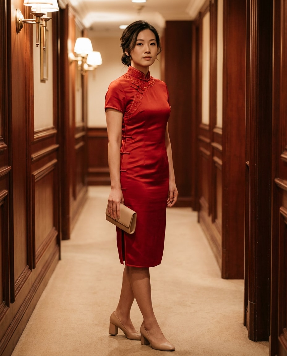 classic red silk photo