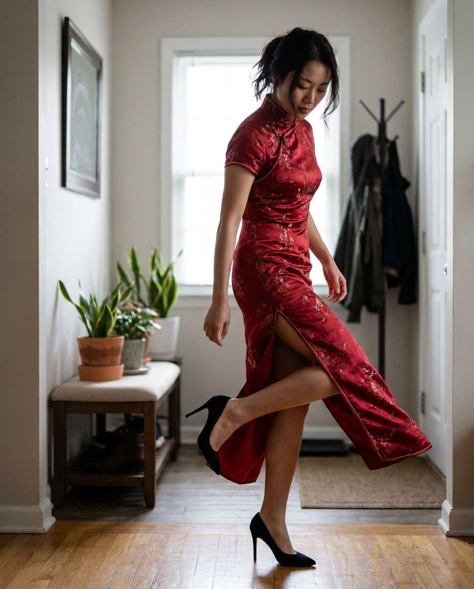 stepping into heels photo