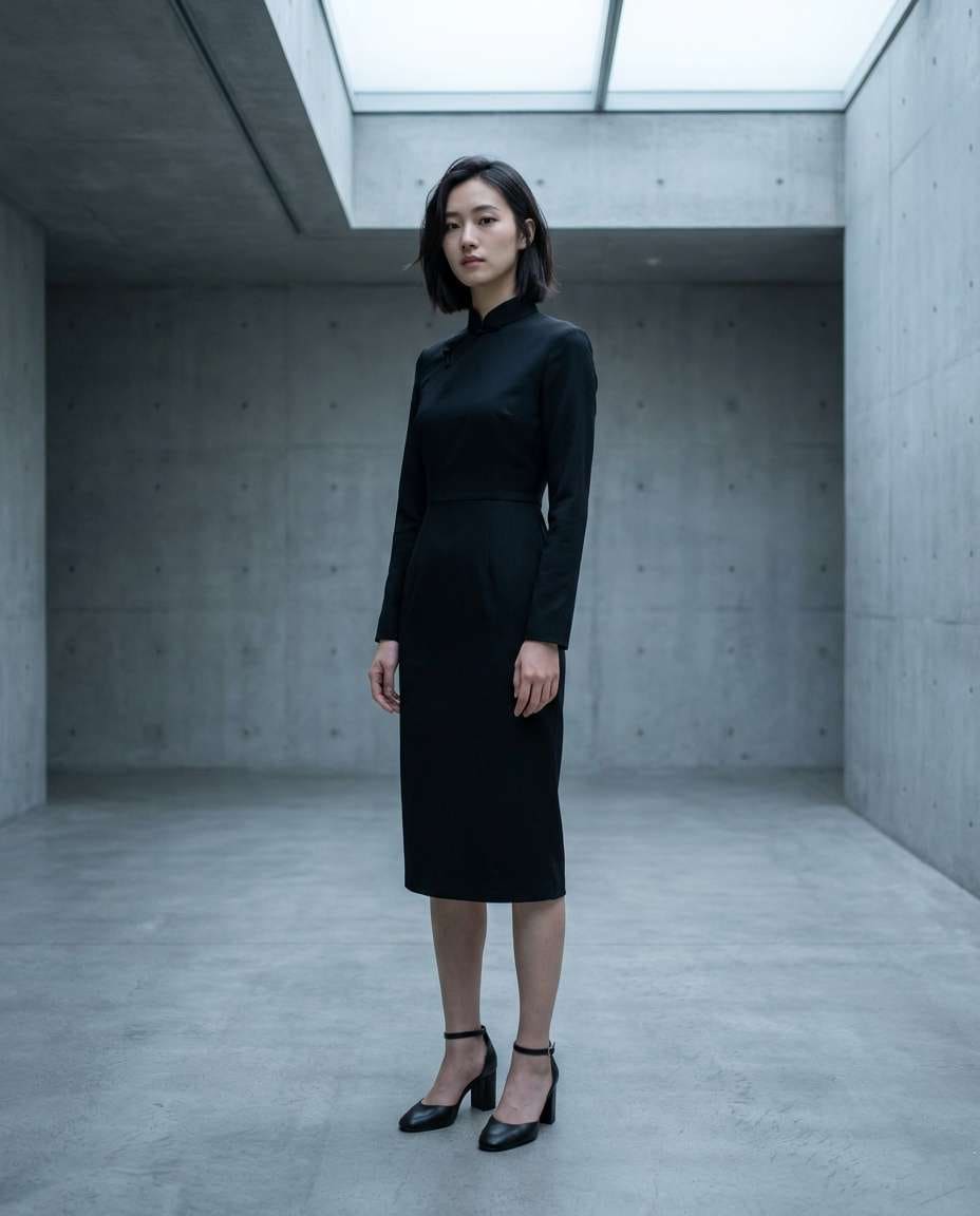 modern minimal qipao photo