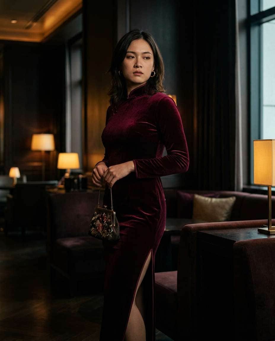 velvet night look photo