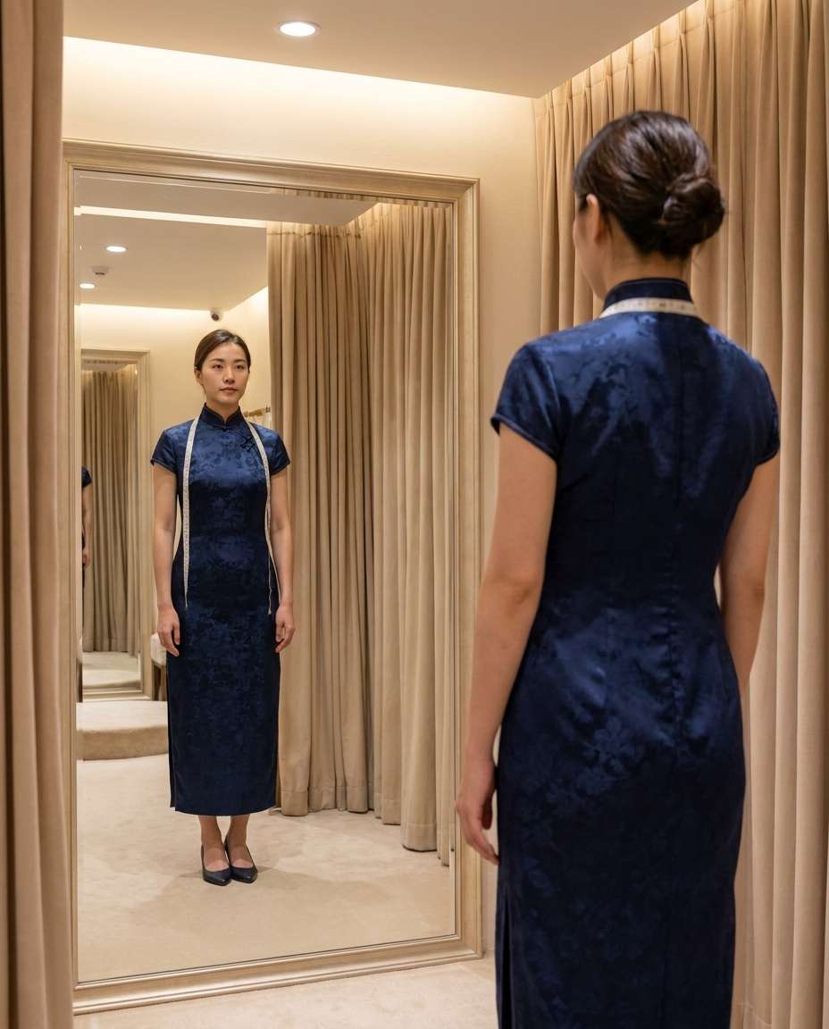 boutique fitting room photo