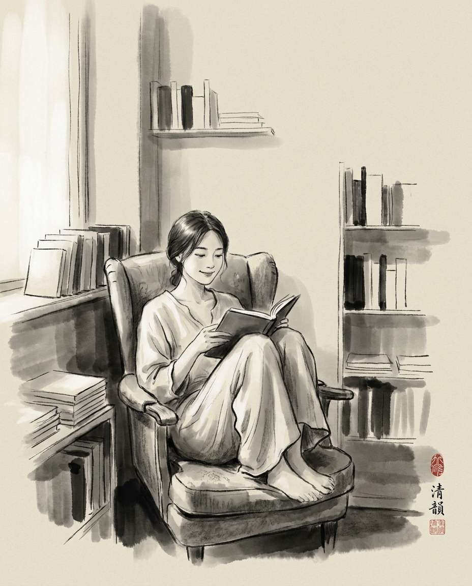 bookstore reading quietly photo