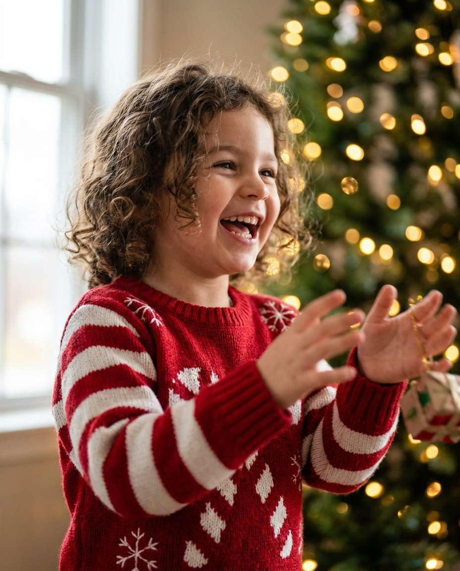 kids holiday giggles photo