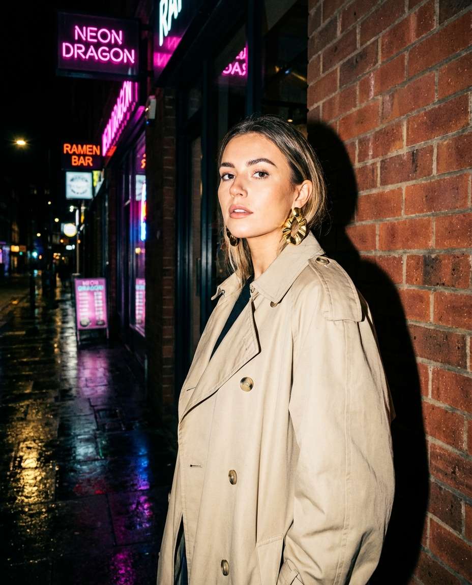 street flash editorial photo