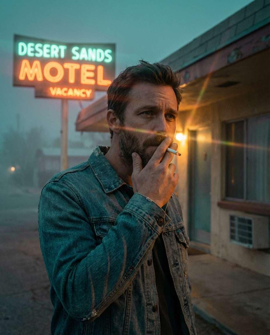 vintage motelscape photo