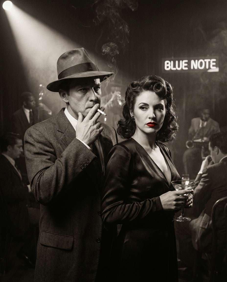 classic film noir duo photo
