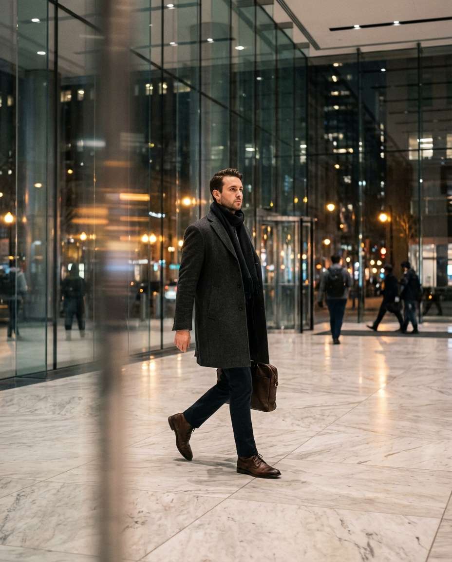 skyscraper lobby glow photo