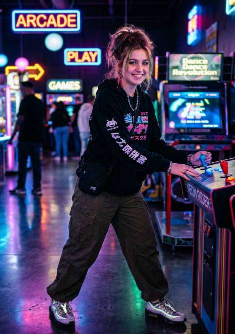 neon arcade vibes photo