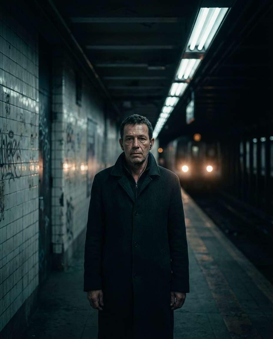 subway platform mood photo