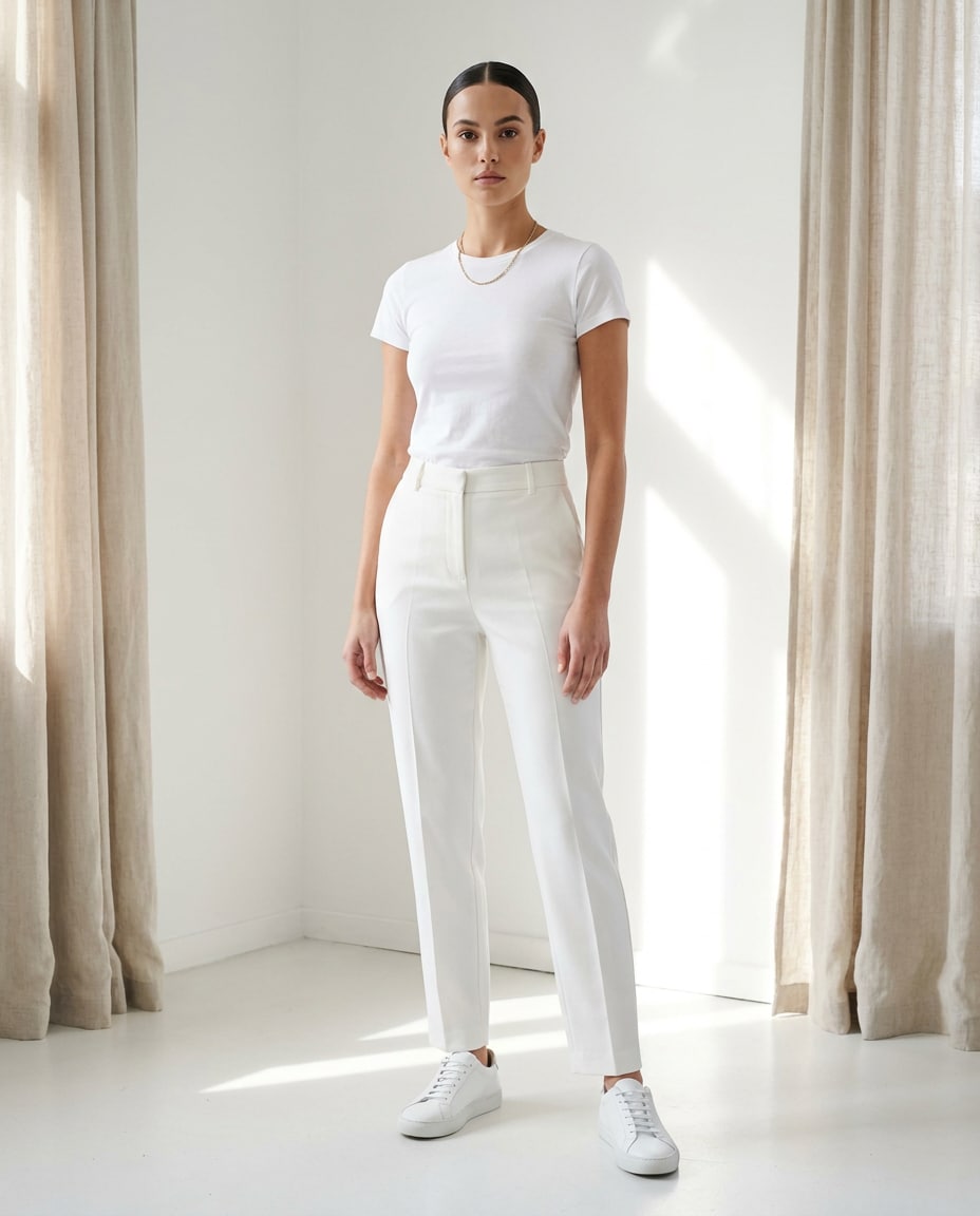 allwhite outfit edit photo