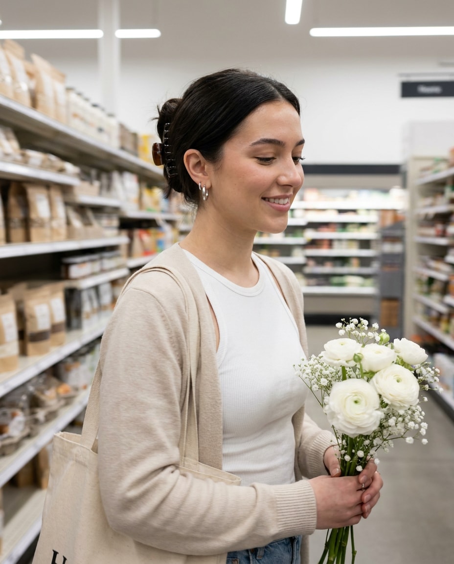 grocery flower run photo