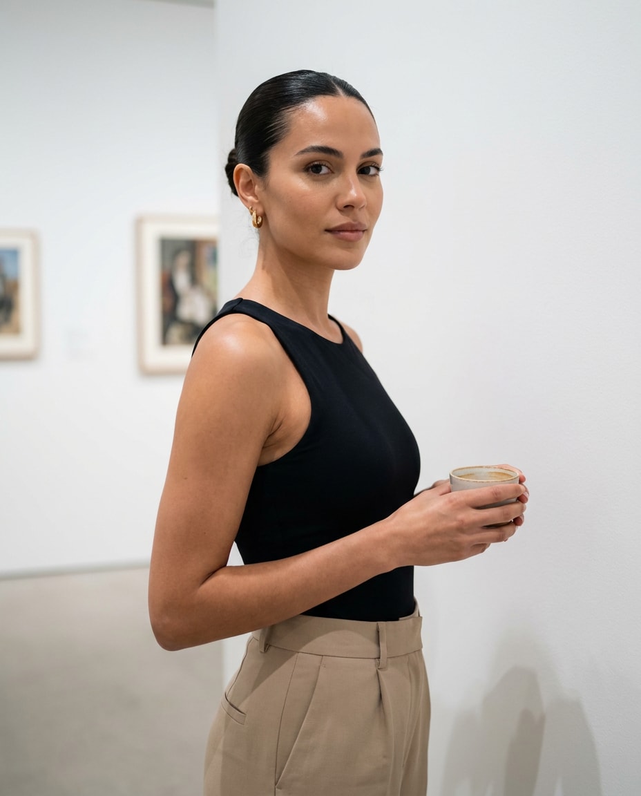 museum minimal portrait photo