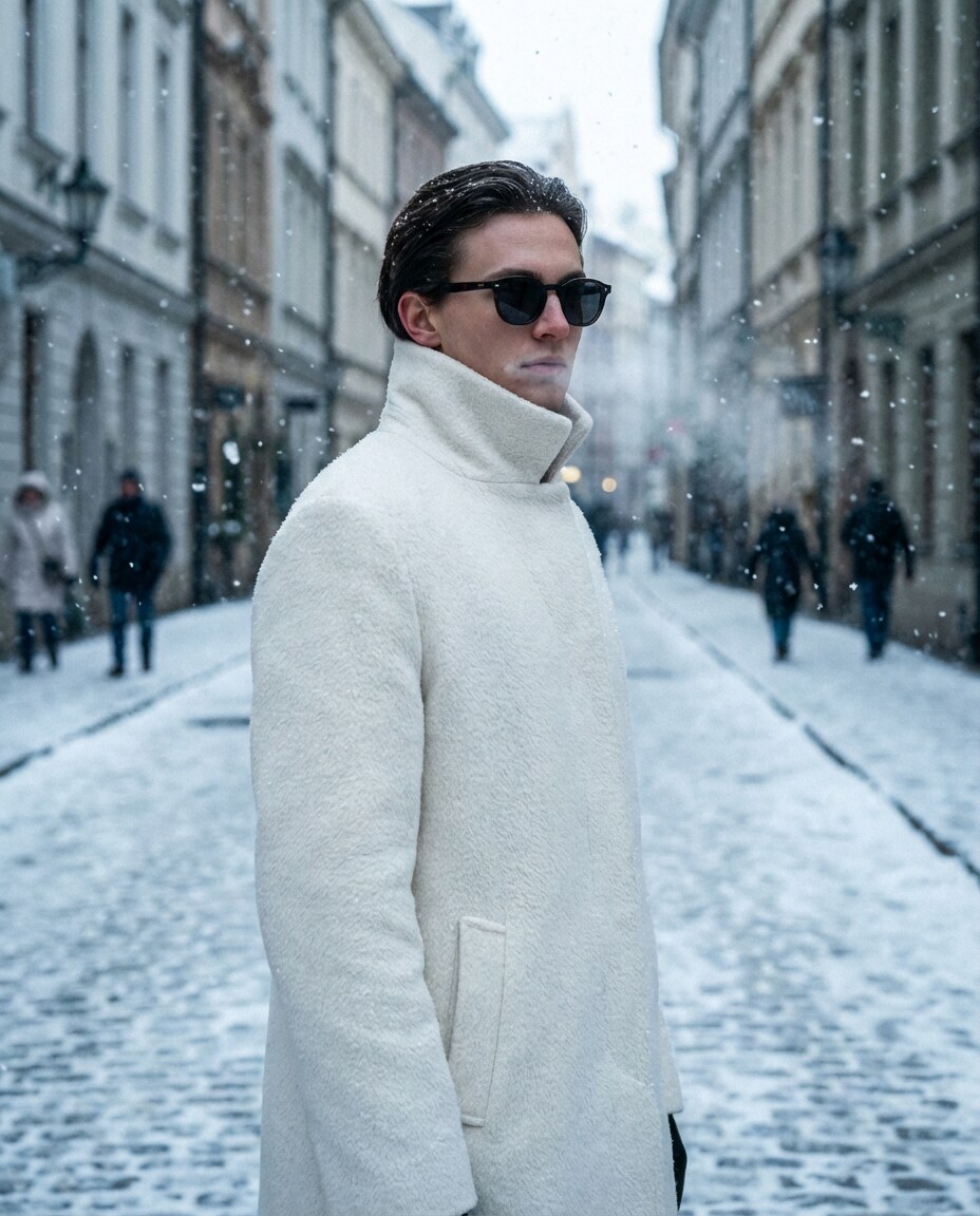 snowy contrast photo