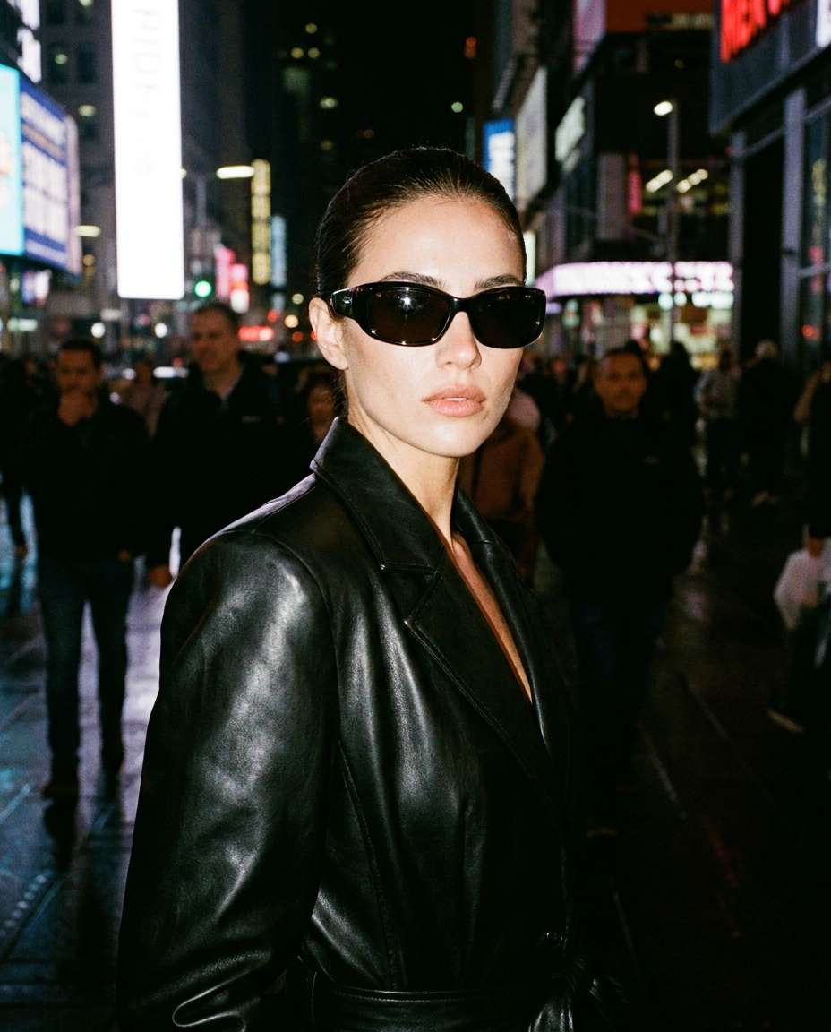 night flash editorial photo