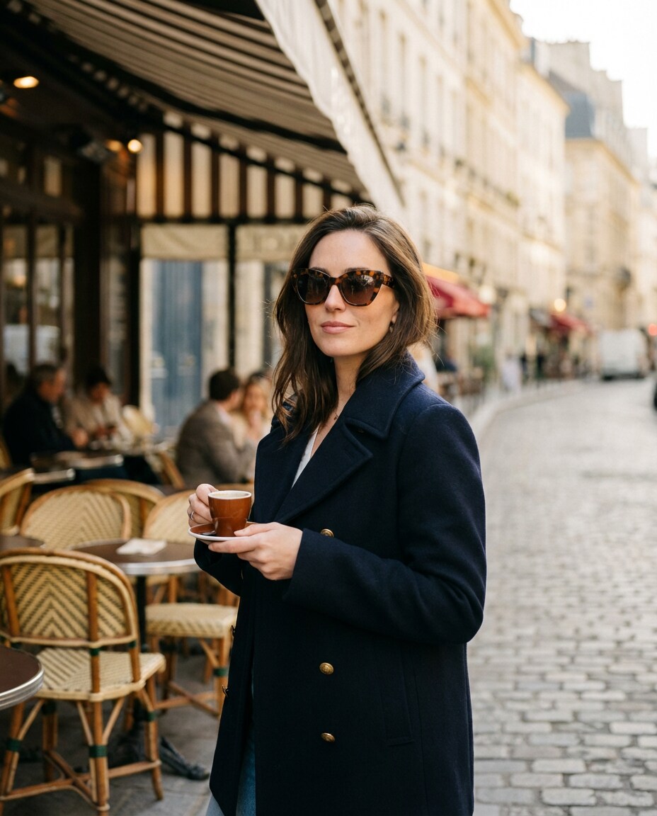 paris sidewalk vibe photo