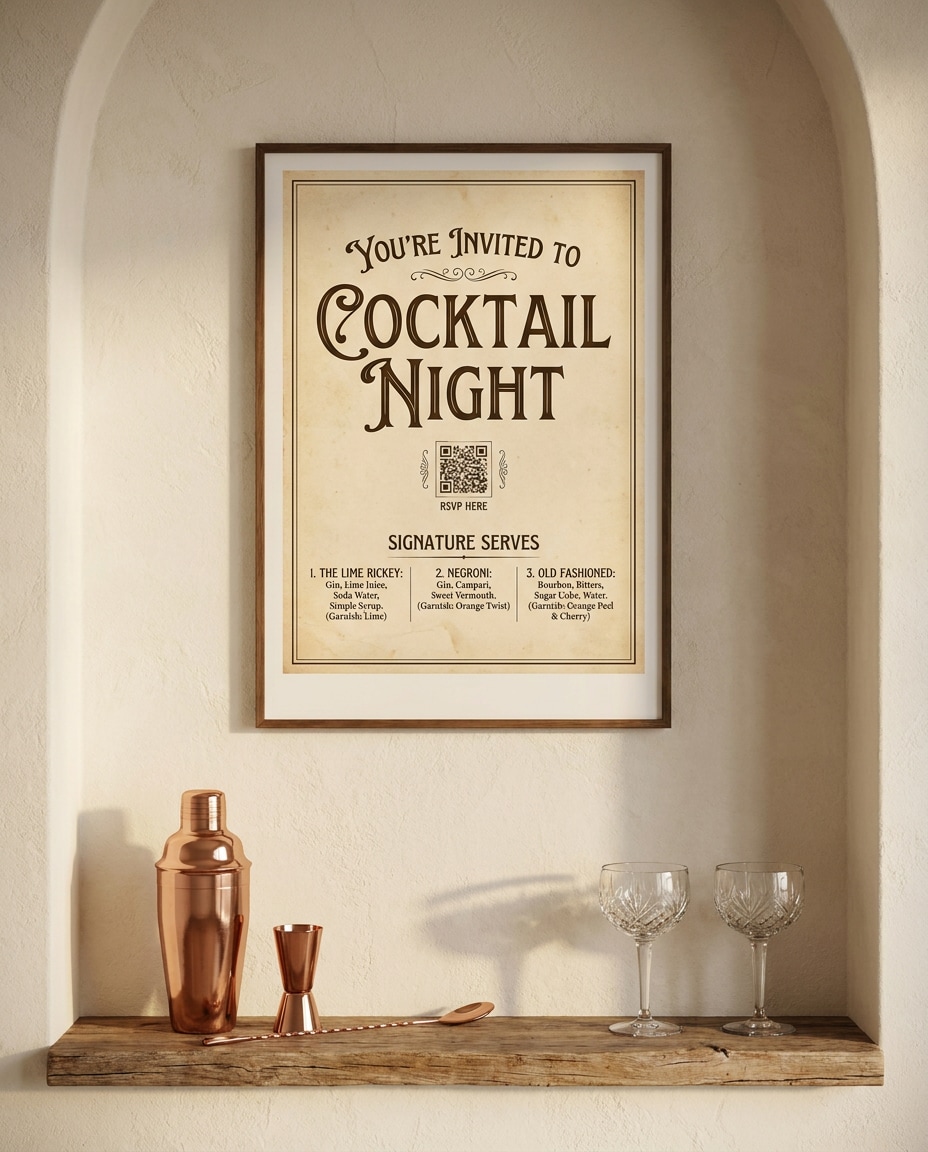 qr rsvp night photo