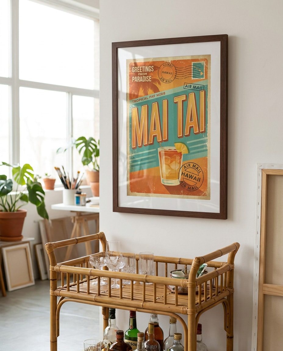 destination postcard mai tai photo