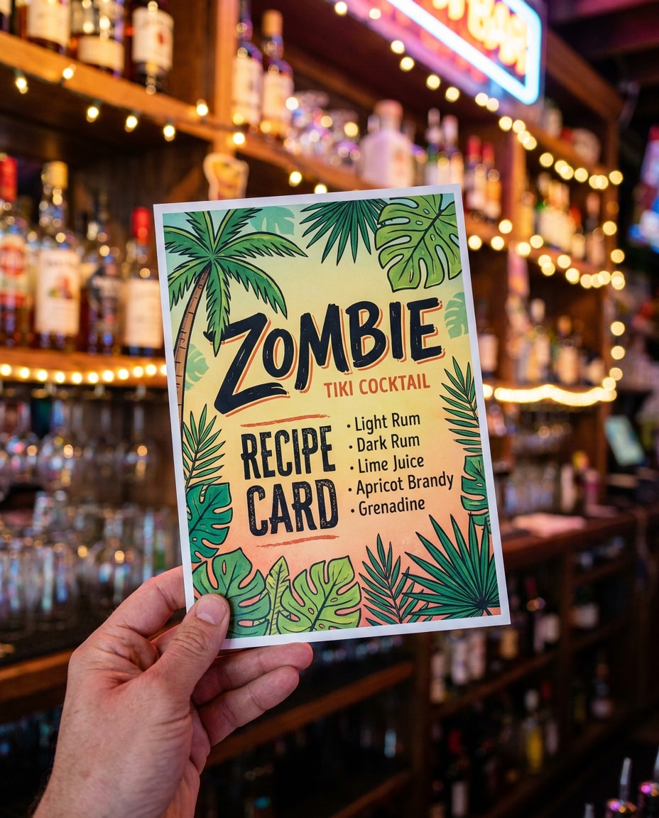 handlettered tiki photo