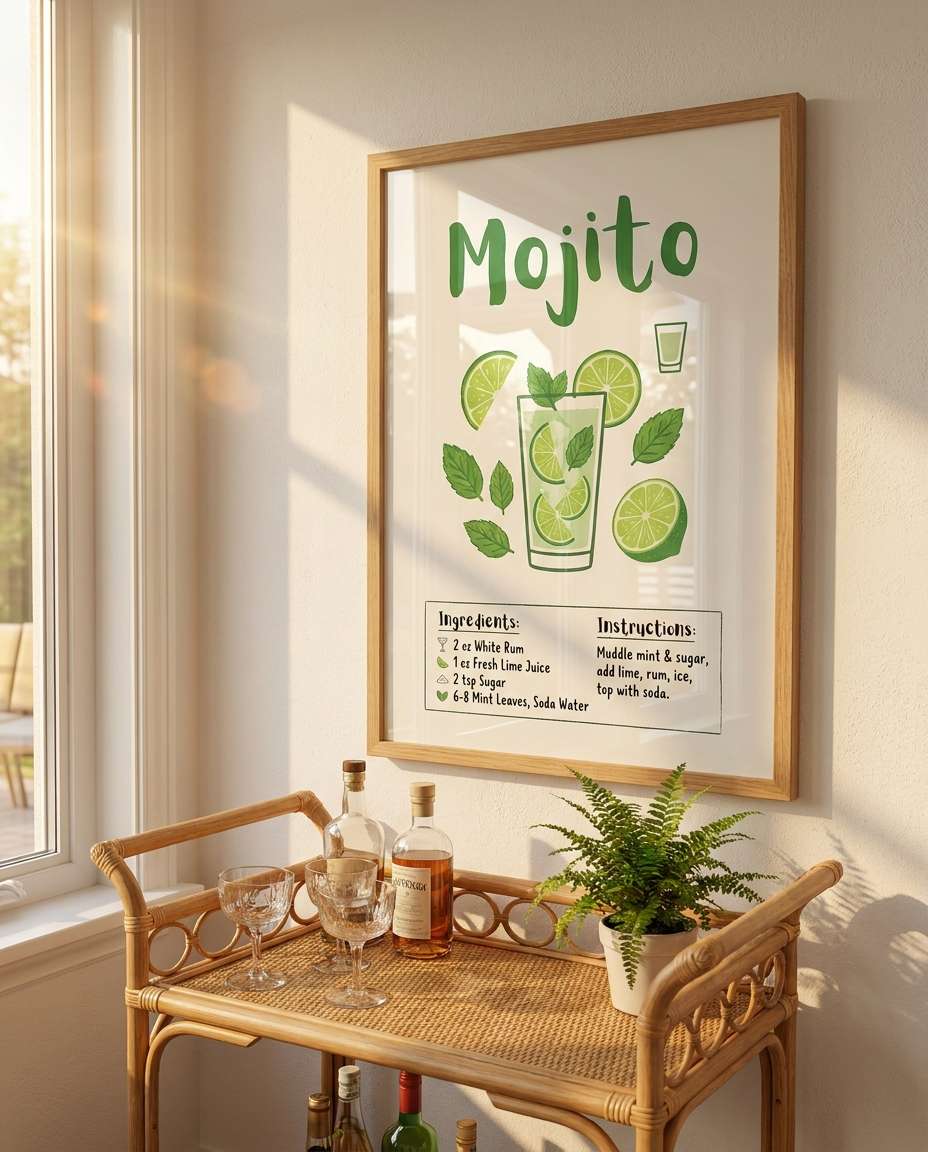 golden hour mojito photo