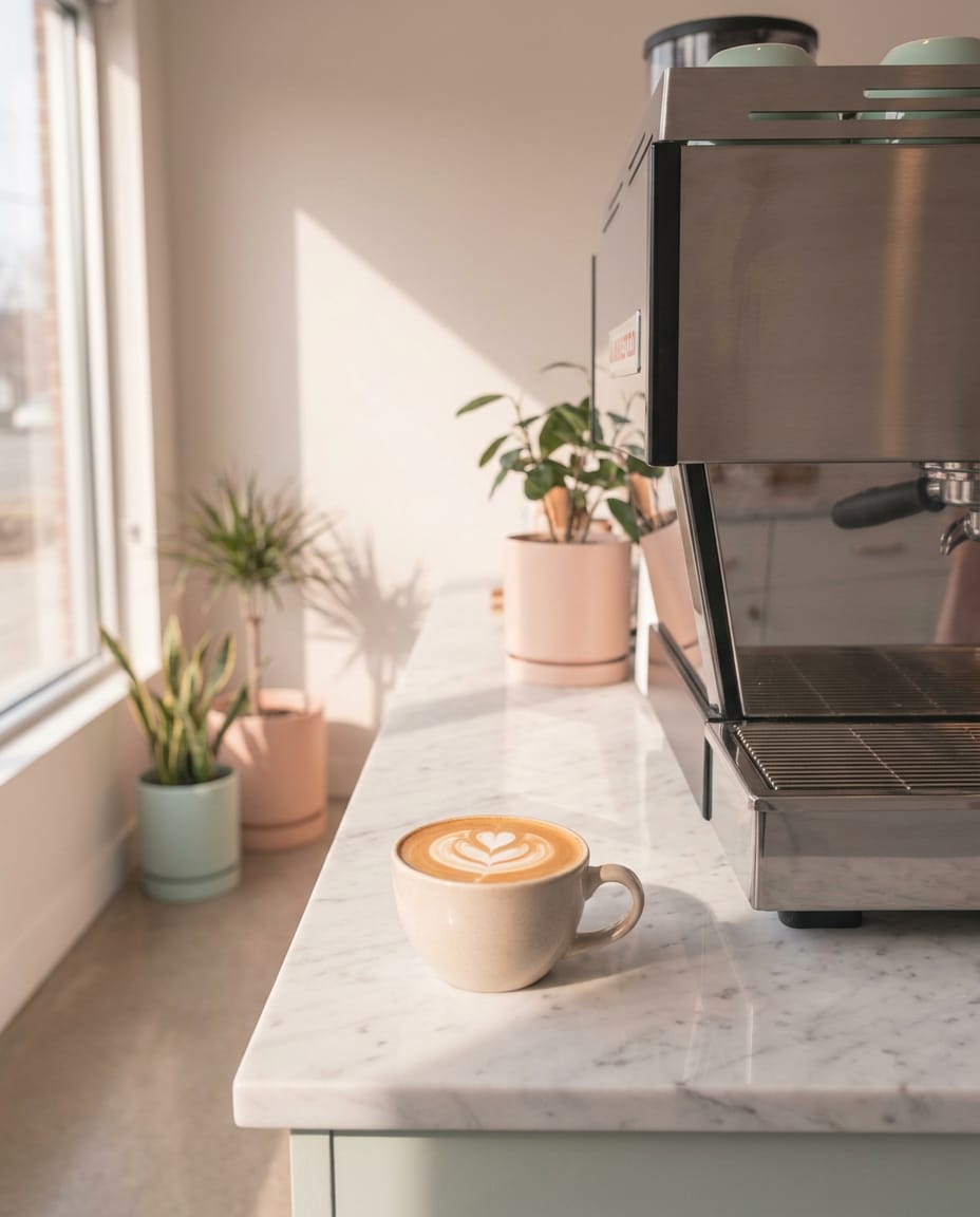 latte art reveal photo