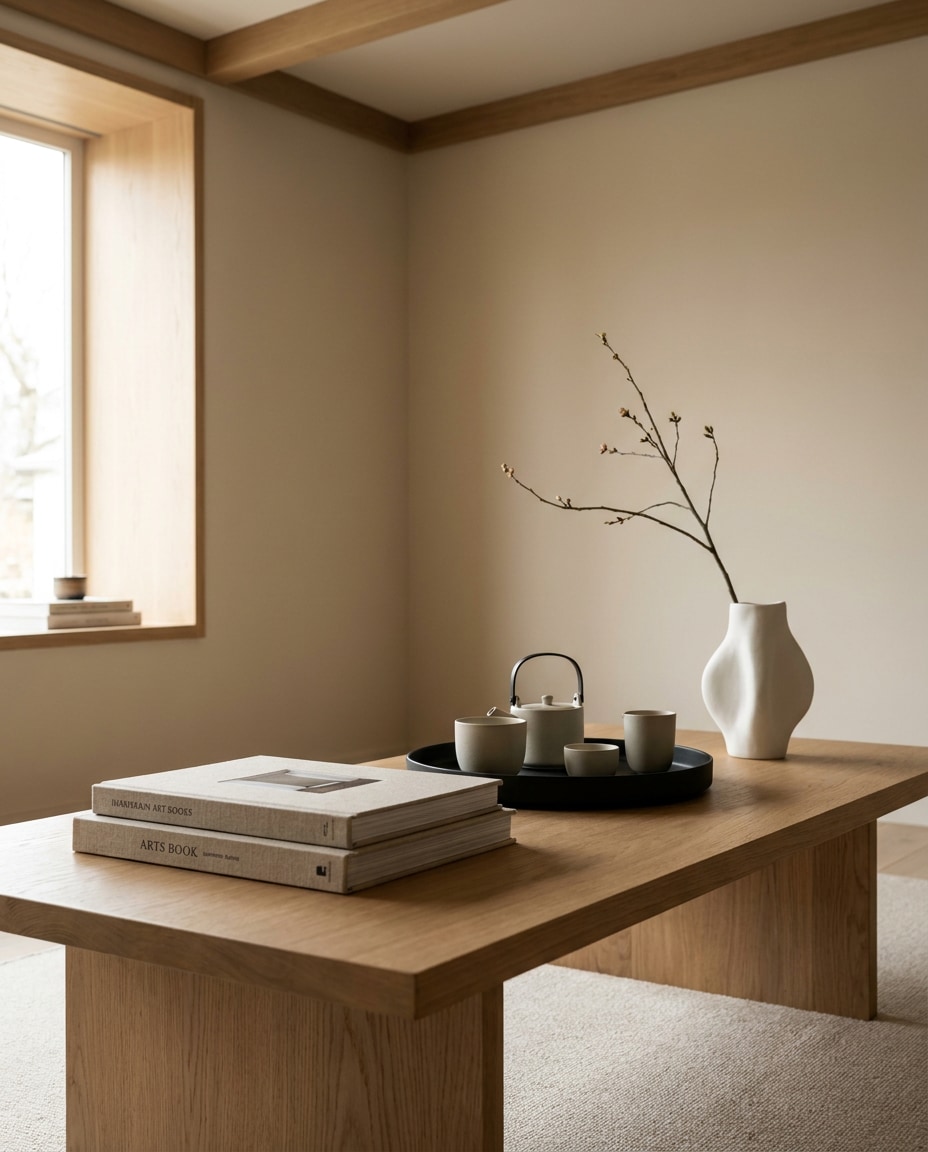 quiet japandi layering photo