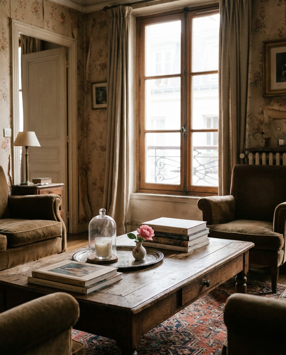 vintage paris apartment photo