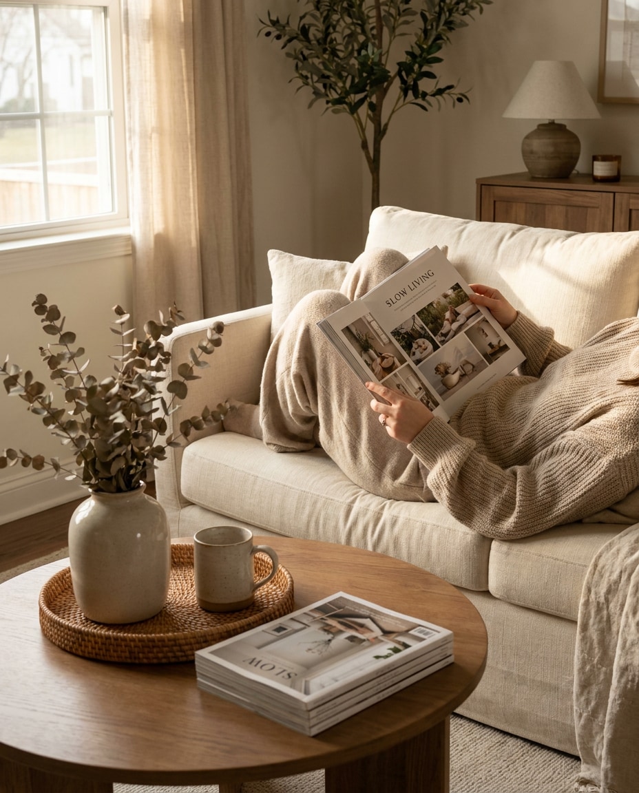 reading by the photo
