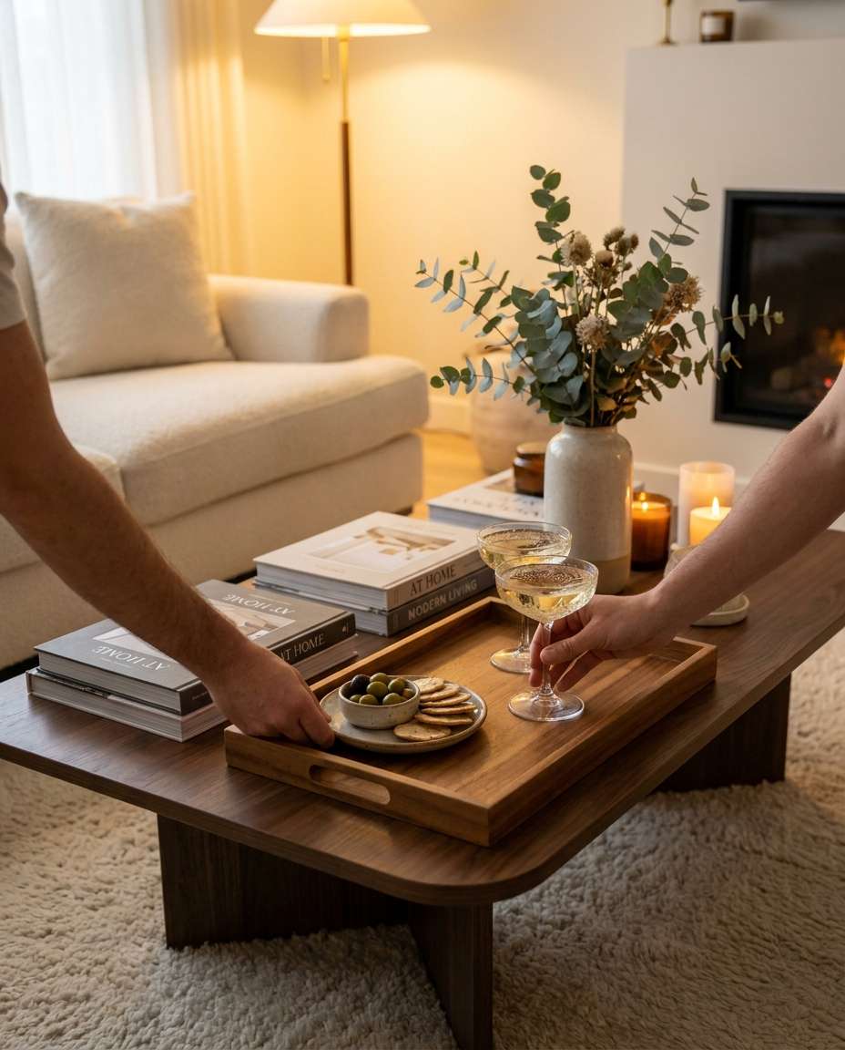 couple hosting setup photo