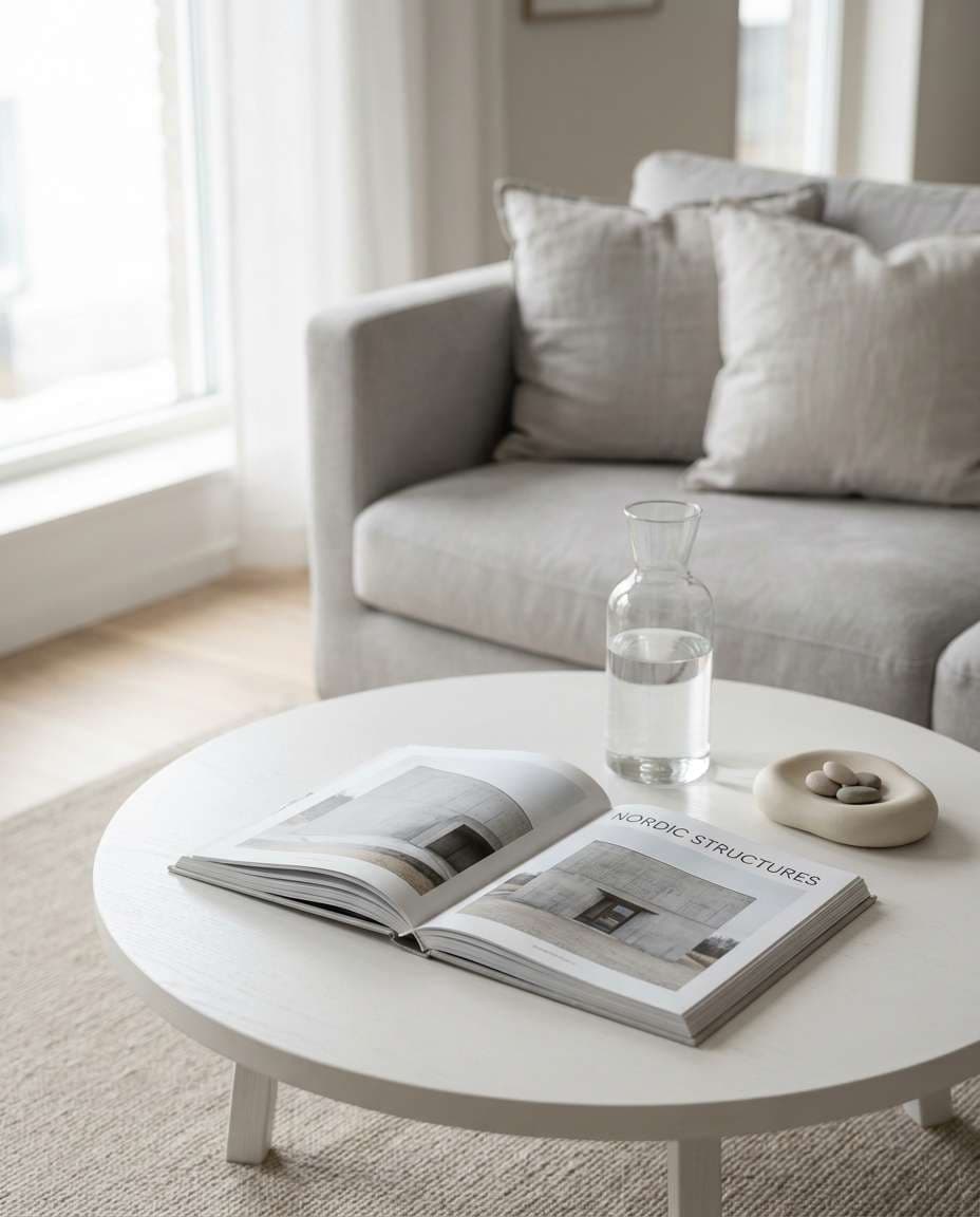 scandi minimal white photo