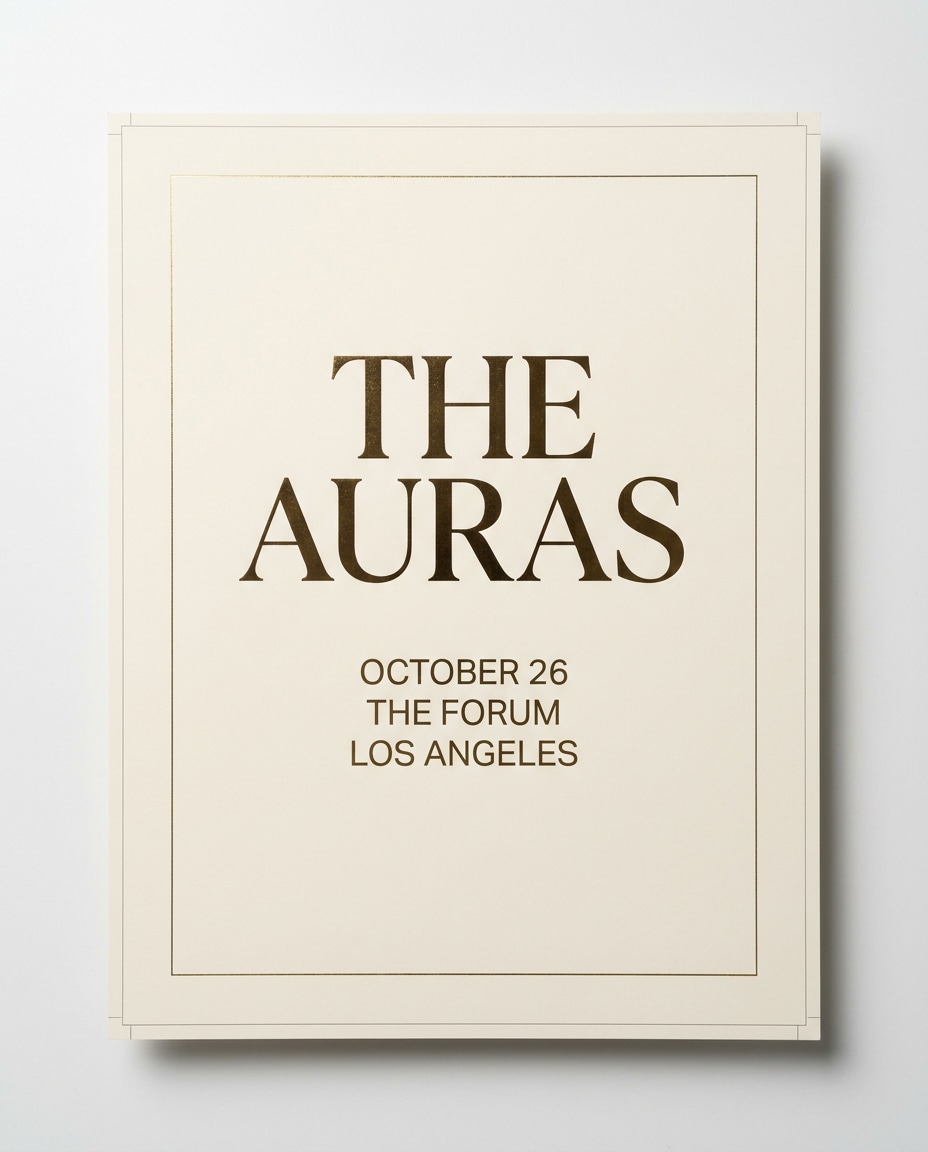gold foil minimal type photo