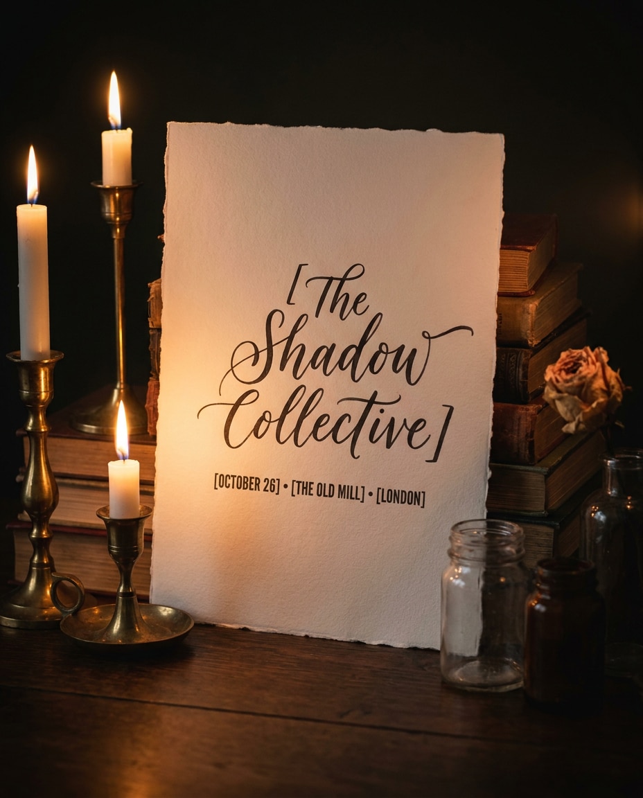 candlelit still life photo