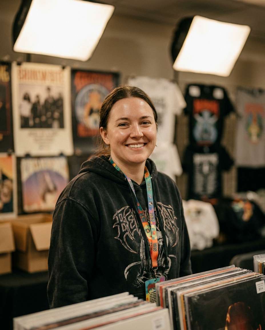 merch booth glow photo